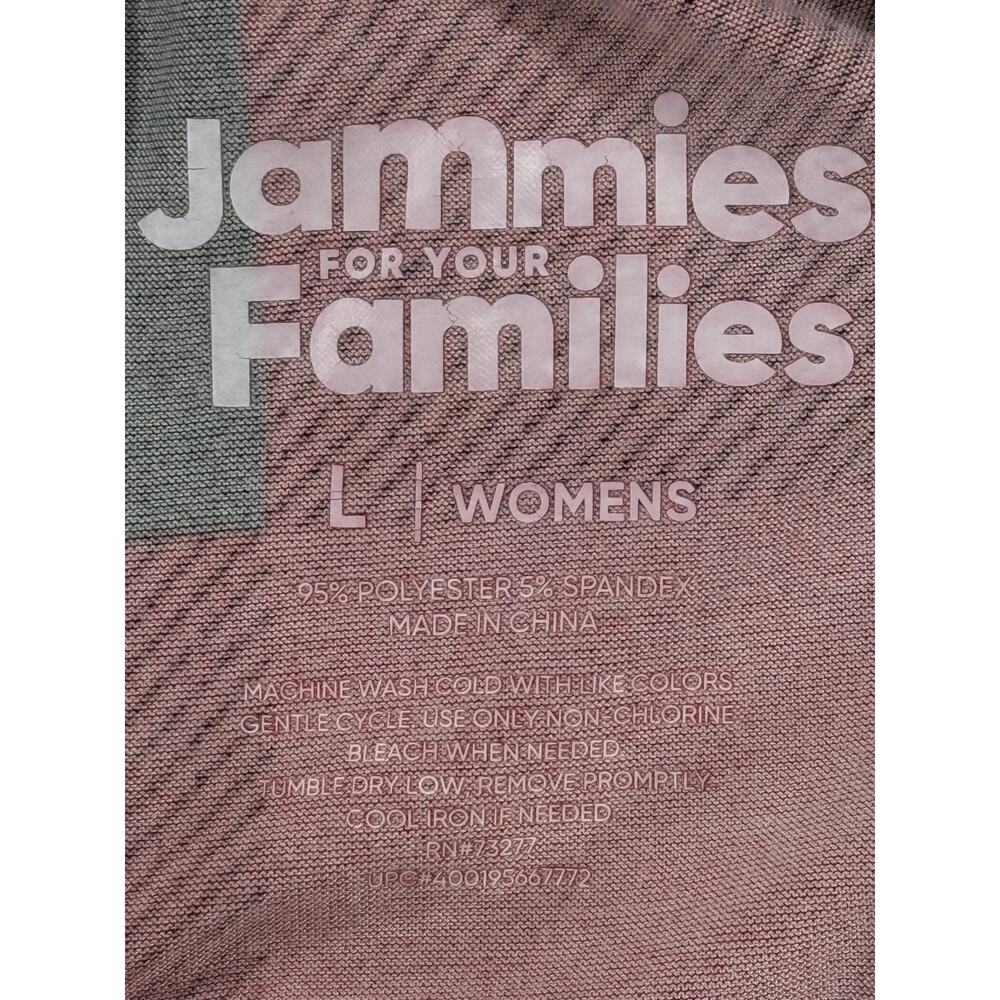 Jammies For Your Families Pajamas Womens L Black Merry Crew Plaid Buffalo Check - Picture 8 of 12